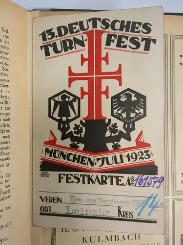 Buch: Festzeitung zum 13. Deutschen Turnfest München 1923, Heft 1-6/7 (komplett)