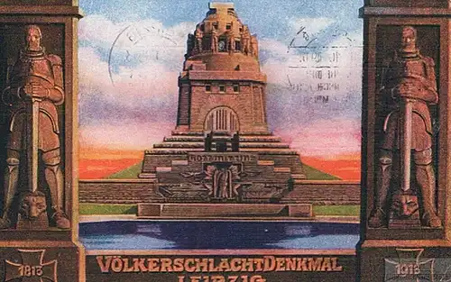 AK Völkerschlachtdenkmal Leipzig. ca. 1913, Postkarte. 1913, gebraucht, gut