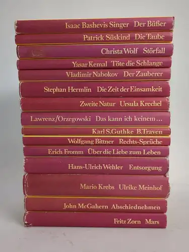 15 Bücher Die kleine Reihe, Büchergilde, Singer, Nabokov, Süskind, Wolf ...