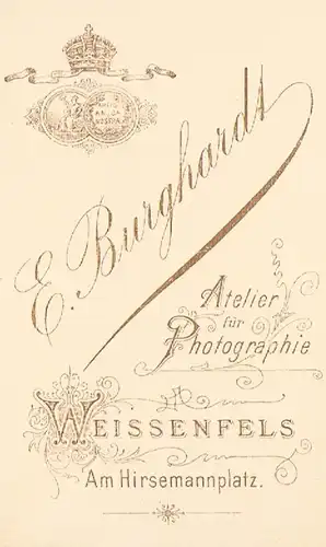 Fotografie Burghardt, Weissenfels - Portrait Bürgerliches Paar, Fotografie