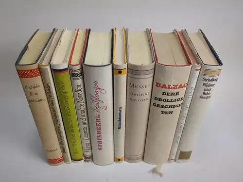 10 Bücher Sammlung Dieterich, Strindberg, Balzac, Musset, Butler, Bürger ...