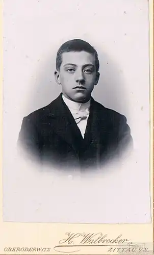 Fotografie H. Walbrecker, Zittau - Portrait Eleganter junger Herr, Fotografie