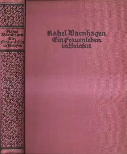 Buch: Rahel Varnhagen - Ein Frauenleben in Briefen, 1925, G. Kiepenheuer Verlag