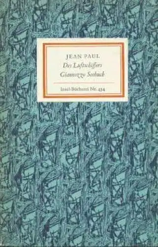 Insel-Bücherei 434, Des Luftschiffers Giannozzo Seebuch, Jean Paul. 1965