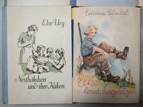 12 Mädchenbücher: Nesthäkchen, Goldköpfchen, Lebensglück, Pommerle, Lori ...