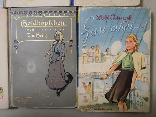 12 Mädchenbücher: Nesthäkchen, Goldköpfchen, Lebensglück, Pommerle, Lori ...