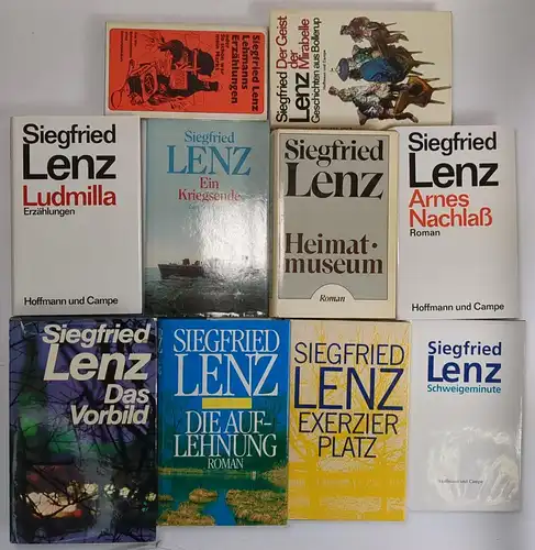 10 Bücher Siegfried Lenz: Vorbild, Auflehnung, Ludmilla, Schweigeminute ...