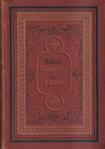 Buch: Römische Schlendertage. Allmers, Hermann, um 1900, Schulzesche Druckerei