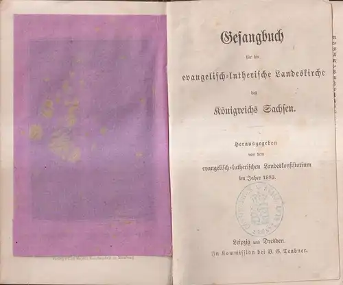 Buch: Gesangbuch für die evangelisch-lutherische Landeskirche Königreich  335234