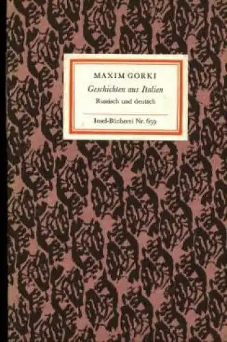 Insel-Bücherei 659, Geschichten aus Italien, Gorki, Maxim. 1968, Insel-Verlag