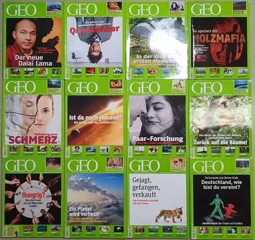 GEO Magazin Jahrgang 2010, Hefte 1-12 (komplett), Gaede, Gruner + Jahr