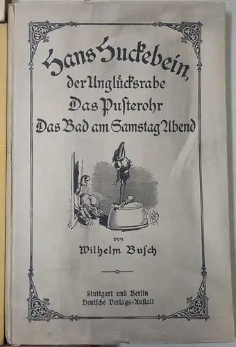 9 Bücher Wilhelm Busch: Kunterbunt, Schmetterling, Eduards Traum, Helene