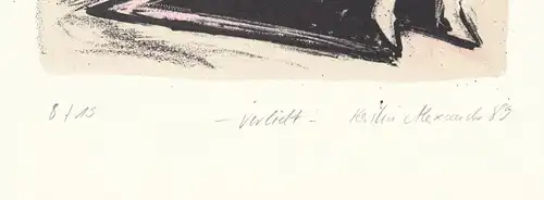 Buch: Lithographie: Verliebt, Alexander, Kerstin. Kunstgrafik, 1989