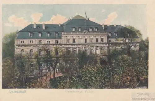 AK Darmstadt. Grossherzogl. Palais. ca. 1913, Postkarte. Serien Nr, ca. 1913