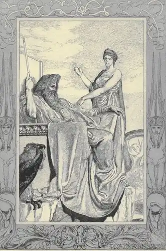 Radierung: Jupiter und Venus. Blatt 9, Klinger, Max. Kunstgrafik, 1880