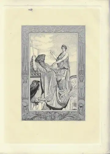 Radierung: Jupiter und Venus. Blatt 9, Klinger, Max. Kunstgrafik, 1880