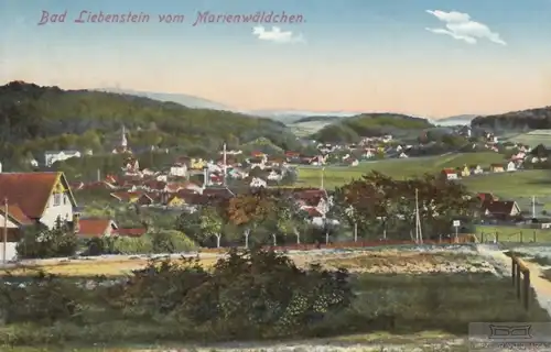 AK Bad Liebenstein vom Marienwäldchen. ca. 1913, Postkarte. Ca. 1913