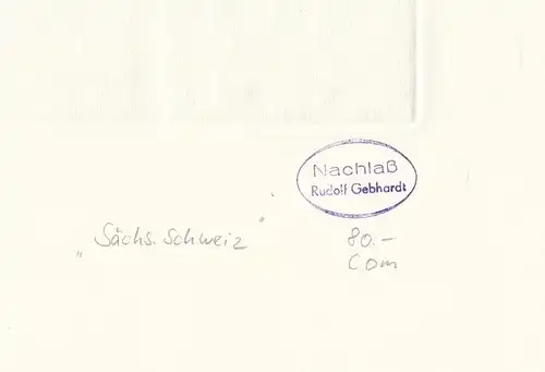 Buch: Radierung: Sächsische Schweiz, Gebhardt, Rudolf. Kunstgrafik, 1994