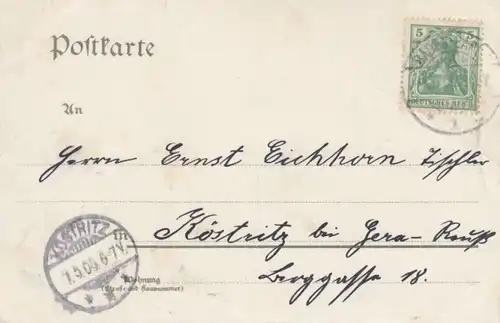 AK Baden-Baden mit Blick nach Lichtenthal. ca. 1905, Postkarte. Serien Nr