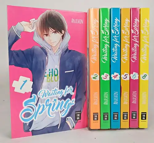Manga: Waiting for Spring 1-6+8, Anashin, 7 Bände, Egmont Manga, gebraucht, gut