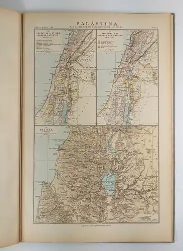 Buch: Bibelatlas in 20 Haupt- und 28 Nebenkarten, Guthe, Hermann. 1911