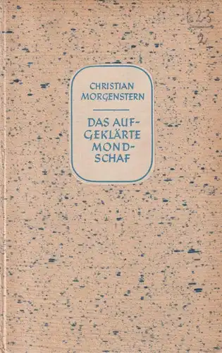 Buch: Das aufgeklärte Mondschaf. Christian Morgenstern, 1941, Insel Verlag