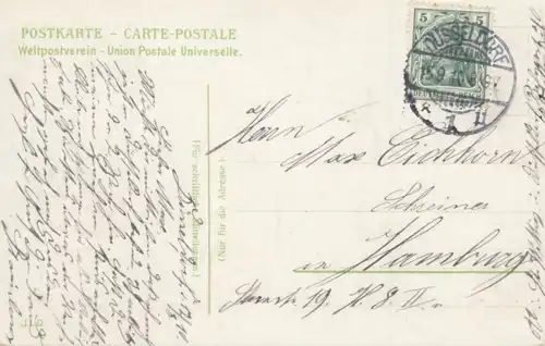 AK Düsseldorf. Tritonengruppe. ca. 1910, Postkarte. Ca. 1910, ohne Verlag