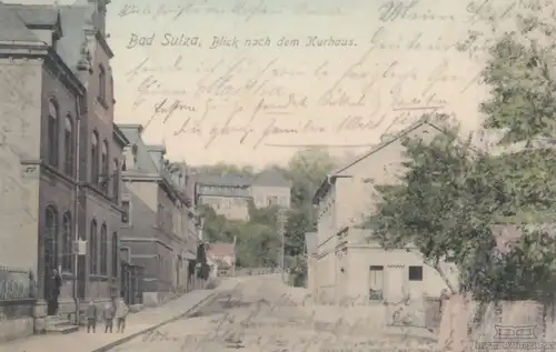 AK Bad Sulza. Blick nach Kurhaus. ca. 1906, Postkarte. Ca. 1906, Verlag O. Knopf