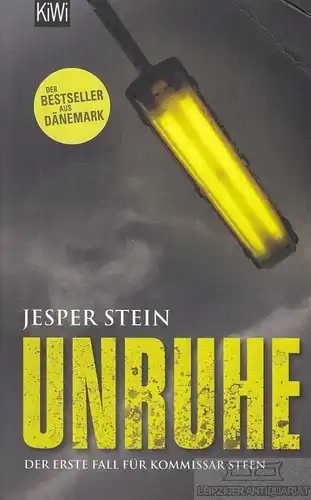 Buch: Unruhe, Stein, Jesper. 2013, Kiepenheuer & Witsch Verlag