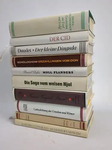 10 Bücher Sammlung Dieterich, Defoe, Melville, Daudet, Conrad, Ebner-Eschenbach