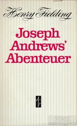 Buch: Joseph Andrews' Abenteuer, Fielding, Henry. 1967, Aufbau Verlag