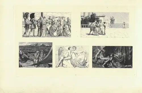 Radierung: Amor und Psyche. Blatt 16, Klinger, Max. Kunstgrafik, 1880