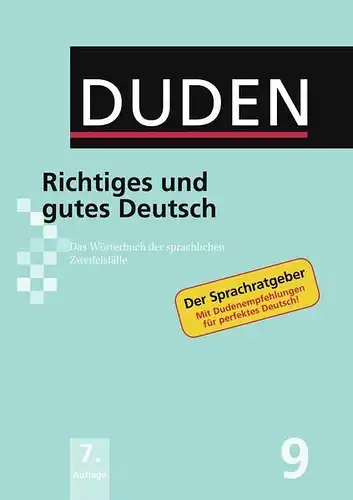 Buch: Duden - Richtiges und gutes Deutsch, Eisenberg, Peter, 2011, Dudenverlag