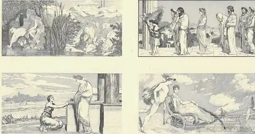 Radierung: Amor und Psyche. Blatt 18, Klinger, Max. Kunstgrafik, 1880