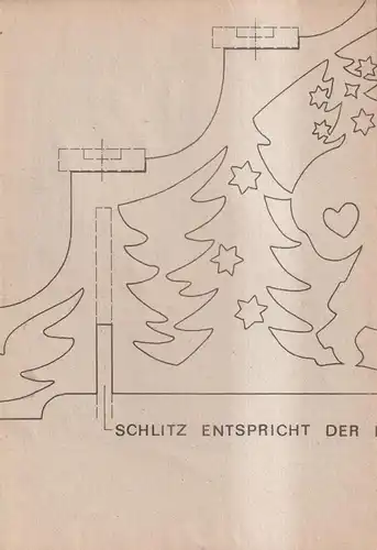 Heft mit Schnittbogen: Schwibbogen, Laubsägearbeiten, Verlag für die Frau, 1983