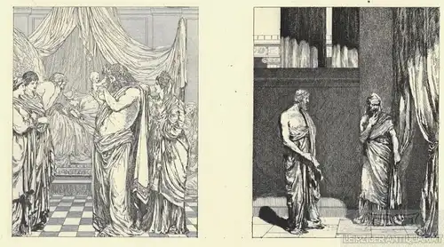 Radierung: Amor und Psyche. Blatt 23, Klinger, Max. Kunstgrafik, 1880