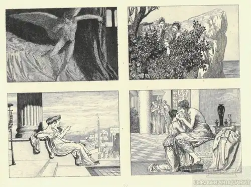 Radierung: Amor und Psyche. Blatt 22, Klinger, Max. Kunstgrafik, 1880