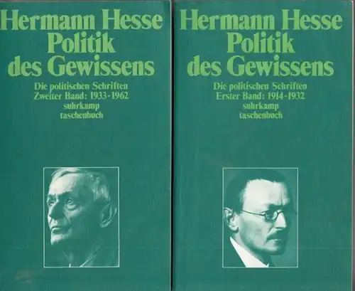 Buch: Politik des Gewissens. Erster und Zweiter Band, Hesse, Hermann, Suhrkamp