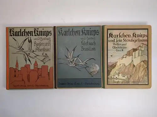 Buch: Karlchen Knirps und sein Storchengespann 1-3, Ludwig Hynitzsch, 3 Bände