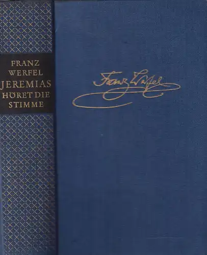 Buch: Jeremias, Werfel, Franz. 1957, Evangelische Verlagsanstalt, gebraucht, gut