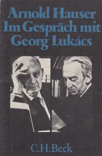 Buch: Im Gespräch mit Georg Lukacs, Hauser, Arnold. Beck'sche Schwarze Reihe