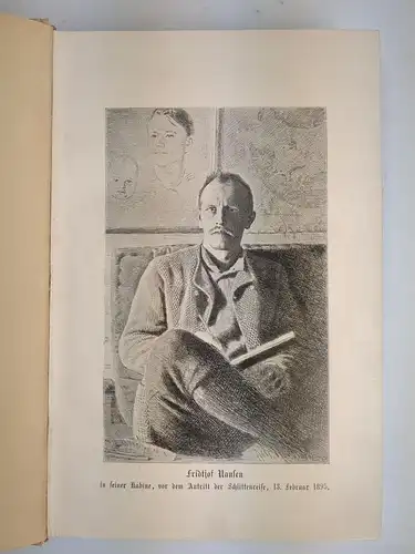 Buch: In Nacht und Eis, Nansen, Fridtjof. 2 Bände, 1897, F. A. Brockhaus