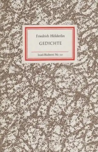 Insel-Bücherei 50, Gedichte, Hölderlin, Friedrich. 1985, Insel-Verlag