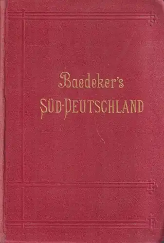 Buch: Süddeutschland. Baedeker, 1903, Handbuch für Reisende, Oberrhein, Baden...