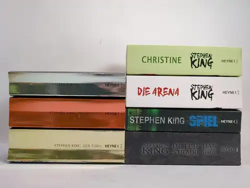 7 Bücher Stephen King: Susannah, Christine, Wolfsmond, Turm, Spiel, Arena, Haus