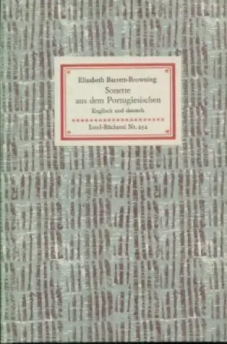 Insel-Bücherei 252, Sonette aus dem Portugiesischen, Barrett-Browning, Elizabeth