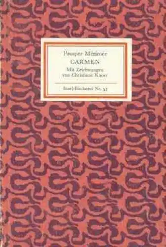 Insel-Bücherei 57, Carmen, Merimee, Prosper. 1973, Insel-Verlag, gebraucht, gut