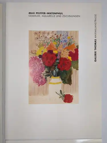 Buch: Max Peiffer Watenphul - Werkverzeichnis Band I: Gemälde, Aquarelle, 1989