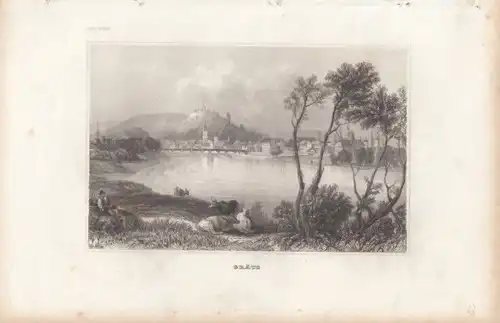 Grätz. aus Meyers Universum, Stahlstich. Kunstgrafik, ca. 1850, gebraucht, gut