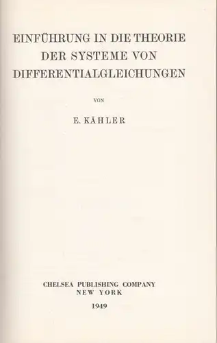 Buch: 3 Teile: Vorlesungen über Integralgeometrie (erstes und... Blaschke. 1949